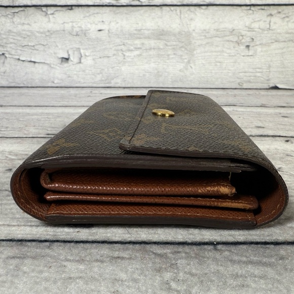 Louis Vuitton Porte Tresor Etui Papier Trifold Wallet Brown Monogram Canvas - Picture 6 of 15